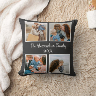 Personlig-familj 4, fotosamlingsmall kudde