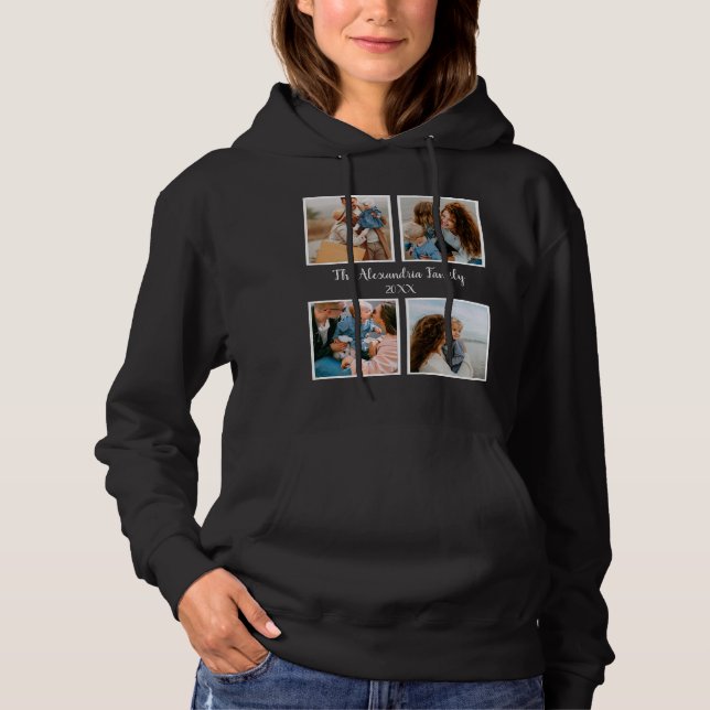Personlig-familj 4, fotosamlingsmall t shirt (Framsida)