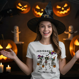 Personlig Familj Namn Halloween fest T Shirt
