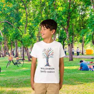 Personlig Familjeåterföreningsfamiljen Träd T Shirt