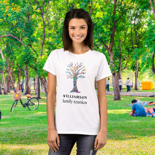 Personlig Familjeåterföreningsfamiljen Träd T Shirt