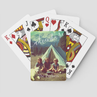 Personlig Familjeäventyrs Camping Casinokort