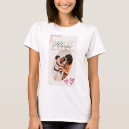 Personlig Familjebildmall Mors Dag T Shirt