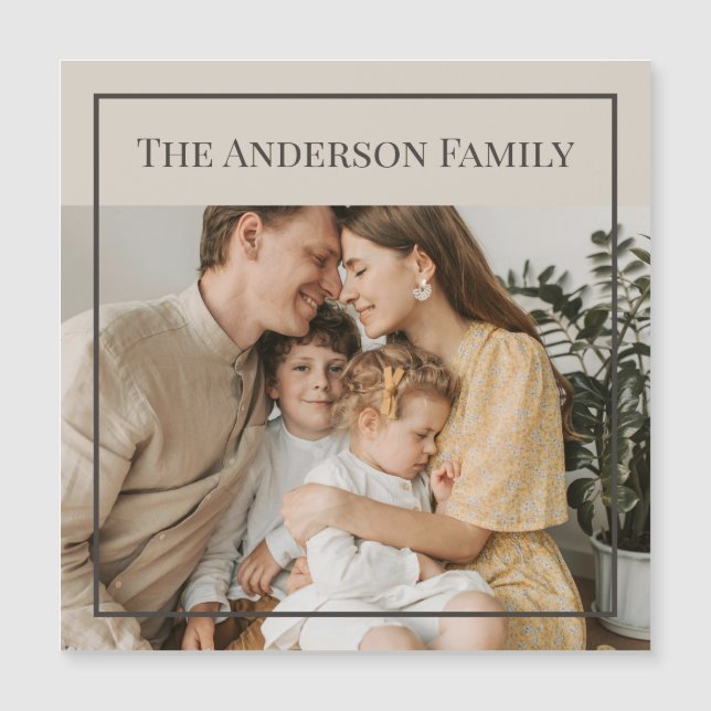 Personlig familjefoto | Anpassat familjenamn  (Framsida)