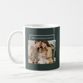 Personlig familjefoto | Anpassat familjenamn Kaffemugg