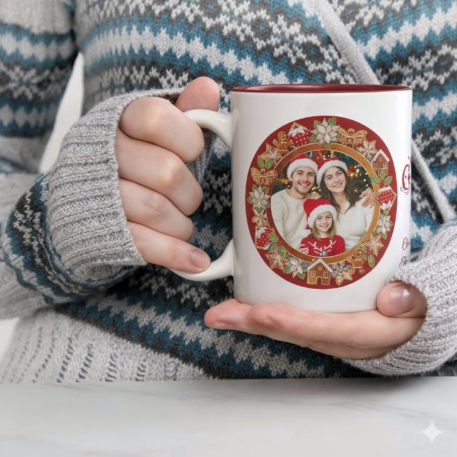 Personlig familjefoto - God Jul Mugg (Skapare uppladdad)