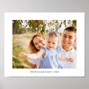 Personlig familjefoto och namntryck poster