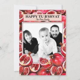 Personlig familjefoto Pomegranate Tu B'shvat Julkort