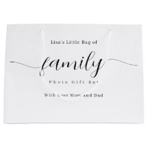 Personlig familjefoto presentuppsättning