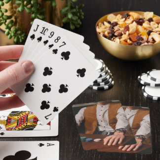 Personlig familjefoto-sakkortslada casinokort