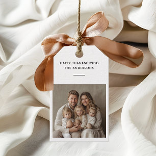 Personlig Familjefoto tackgiving Presentetikett