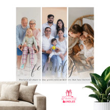Personlig familjefotocollage