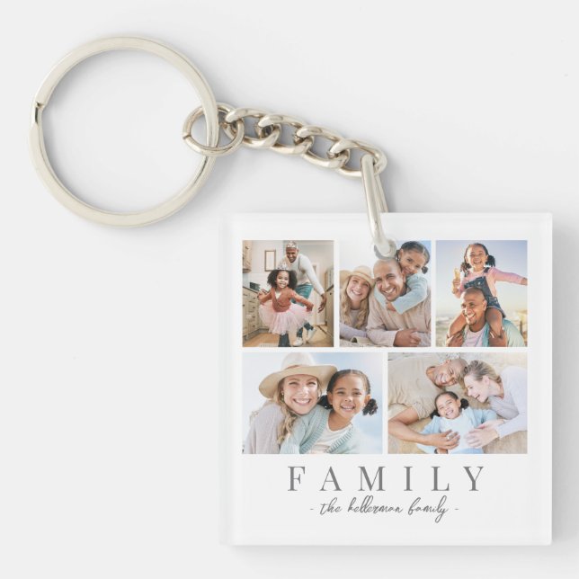 Personlig familjefotocollage (Framsidan)