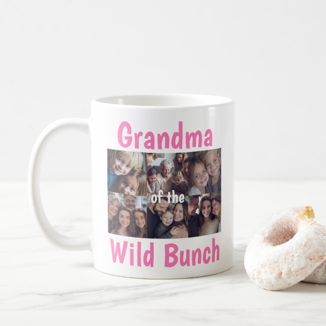 Personlig familjefotomugg kaffemugg (Med munk)