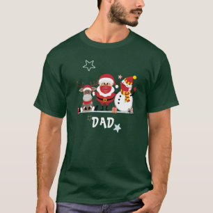 Personlig Familjejul Helgdag Pappa T Shirt