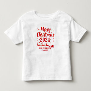 Personlig Familjejul Småbarn T-shirt