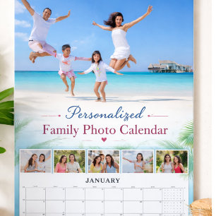 Personlig familjekalender med eget foto kalender
