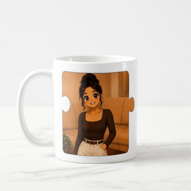Personlig familjematchande kaffekopp (Vänster)