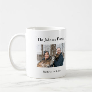 Personlig familjeminnesmugg med foto kaffemugg