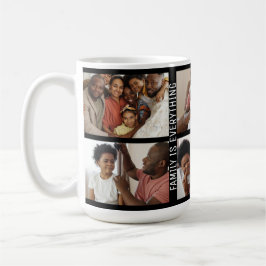 Personlig-familjen är Allt 6-fotokollage Kaffemugg