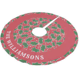 personlig-familjen namn julgran-kjolen julgransmatta borstad polyester