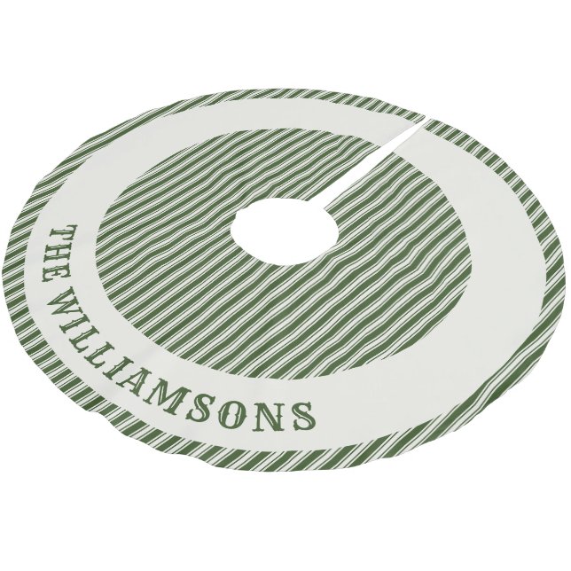 personlig-familjen namn julgran-kjolen julgransmatta borstad polyester (Vinklad)