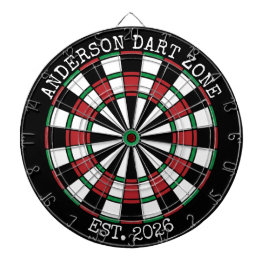 Personlig familjenamn Dartboard Man Cave Darttavla
