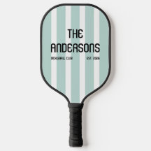 Personlig familjenamn-design för Pickleball-klubbe