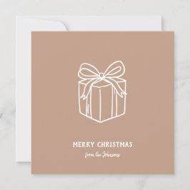 Personlig Familjenamn God Jul-present Kort
