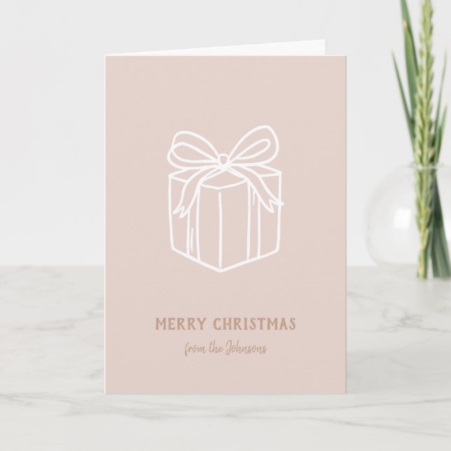 Personlig Familjenamn God Jul-present Kort (Framsida)