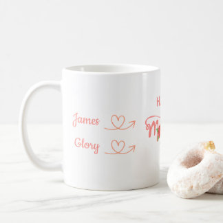Personlig Familjenamn Kärleksdesign för Mors Dag Kaffemugg