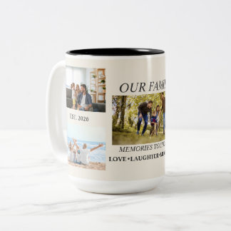 Personlig familjenamnskaffekopp Två-Tonad mugg