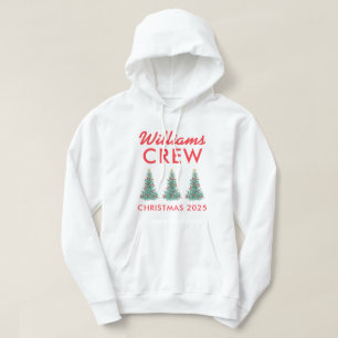 Personlig-familjens besättning matchande jul hoodie