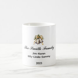 Personlig Familjens julnyckel Kaffemugg