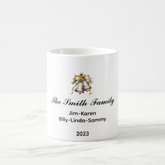 Personlig Familjens julnyckel Kaffemugg