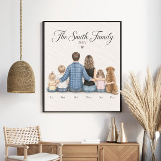 Personlig familjeporträtt 2027 poster