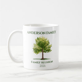 Personlig familjeträd Återföreningsmugg Kaffemugg