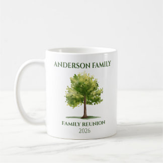 Personlig familjeträd Återföreningsmugg Kaffemugg