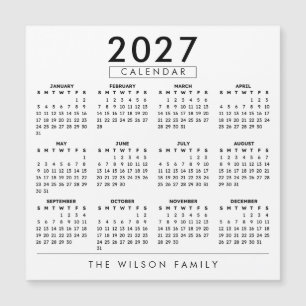 Personlig Familjeväggskalender 2027