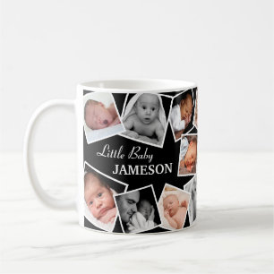 Personlig Family 17 Photo Collage Kaffemugg