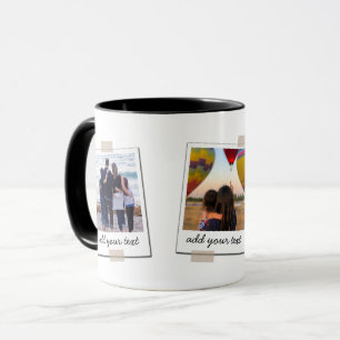 Personlig Family 3-fotokollage för Anpassningsbar Mugg