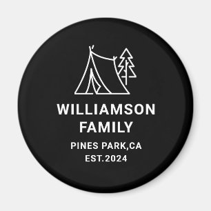 Personlig Family Camping Resa Reunion keepsak Magnet