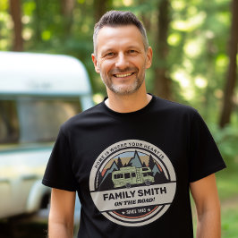 Personlig Family Caravan Äventyr T Shirt