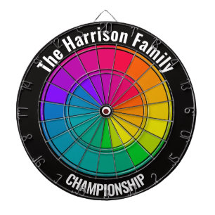 Personlig Family Championship Färg Wheel Darttavla