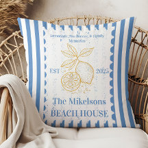 Personlig Family Coastal Lemon Beach House Deco