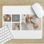 Personlig Family Collage Gift Musmatta<br><div class="desc">Vi presenterar vårt Grått-temade Trendig Collage Photo, den ultimata familjepresenten som fångar omhuldade minnen på ett personlig- och snyggt sätt. Denna noggrant utarbetade kollage visar de vackra ögonblick och band som delas inom din familj, skapar den en verkligt speciell och hjärtlig present. Med sitt eleganta grått-tema visar detta kollage en...</div>