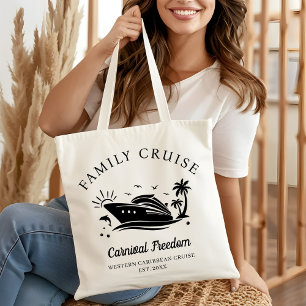 Personlig Family Cruise 2025 Girls Resa Travel Tygkasse