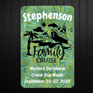 Personlig Family Cruise Door Decor Decor Magnet