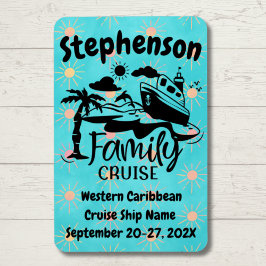 Personlig Family Cruise Door Decor Decor Magnet