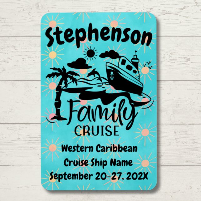 Personlig Family Cruise Door Decor Decor Magnet (Family Cruise Door Magnet)